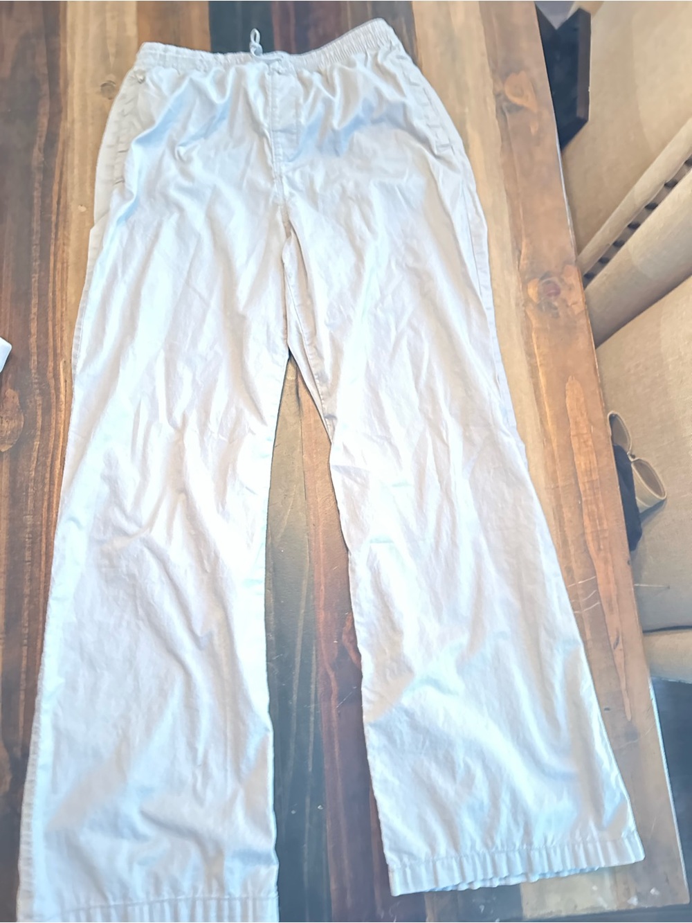 Divided Light gray/ khaki Drawstring Chinos